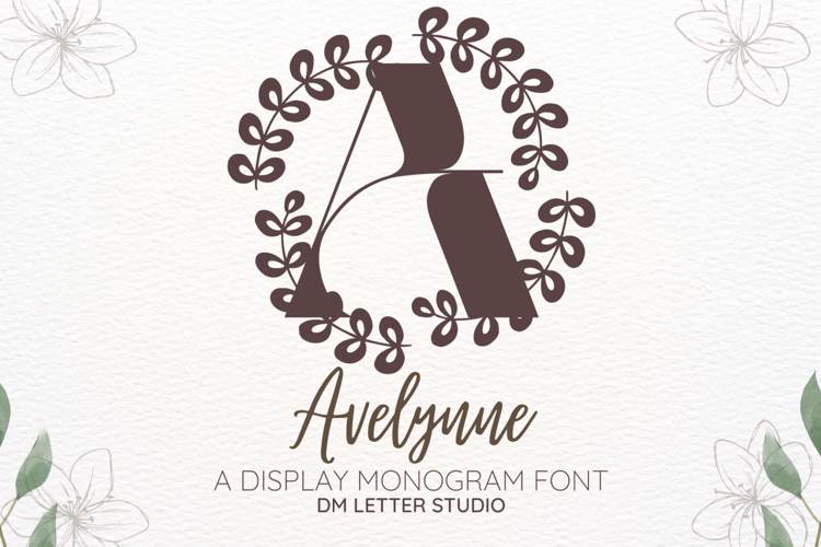 Preview of Avelynne Monogram Font