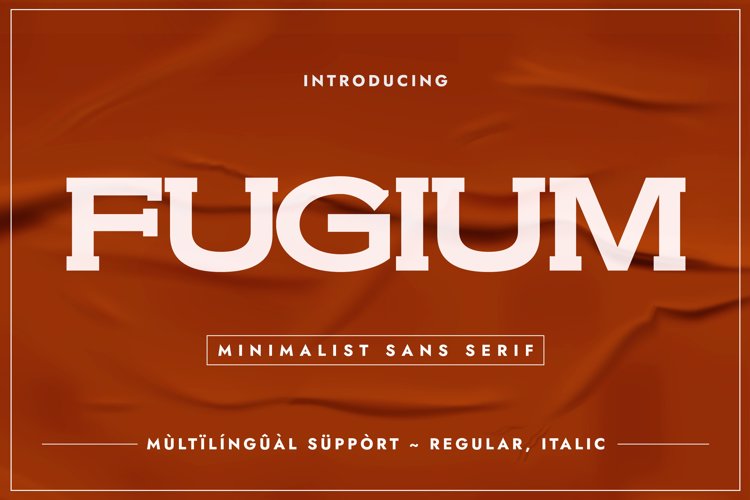 FUGIUM Font