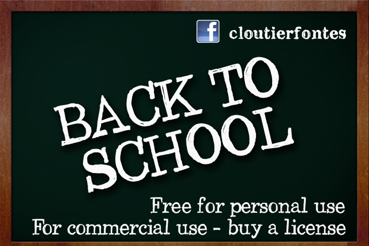 CF Back to School Font