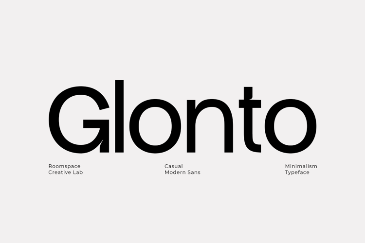 Preview of Glonto Font
