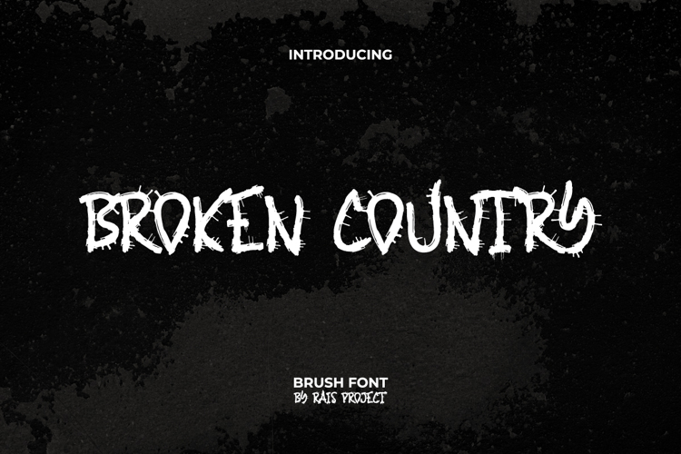 Preview of Broken Country Font