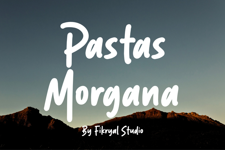 Preview of Pastas Morgana Font