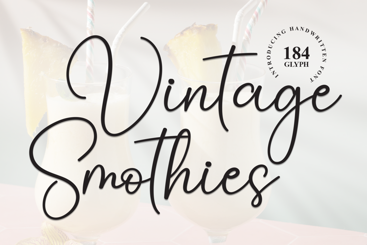 Preview of Vintage Smothies Font