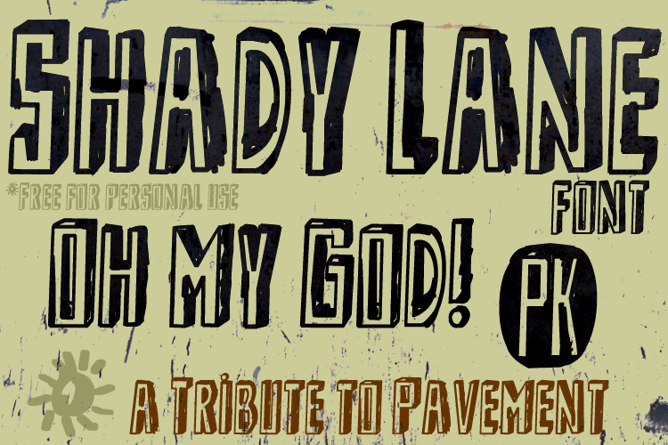 Shady Lane Font