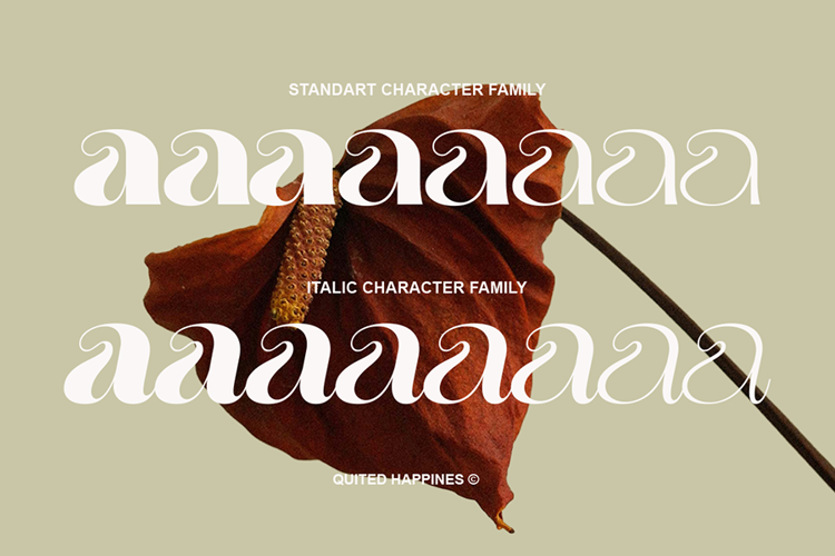 Preview of Quited Happines Font