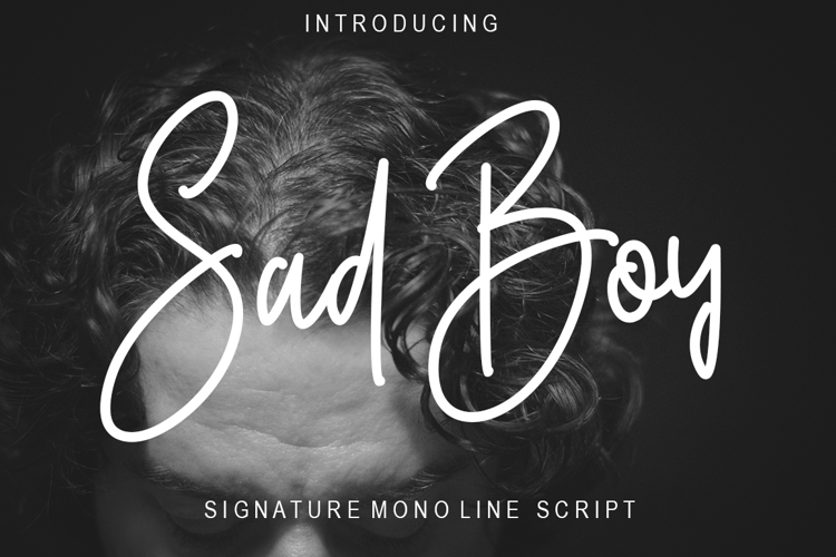 sad boy Font