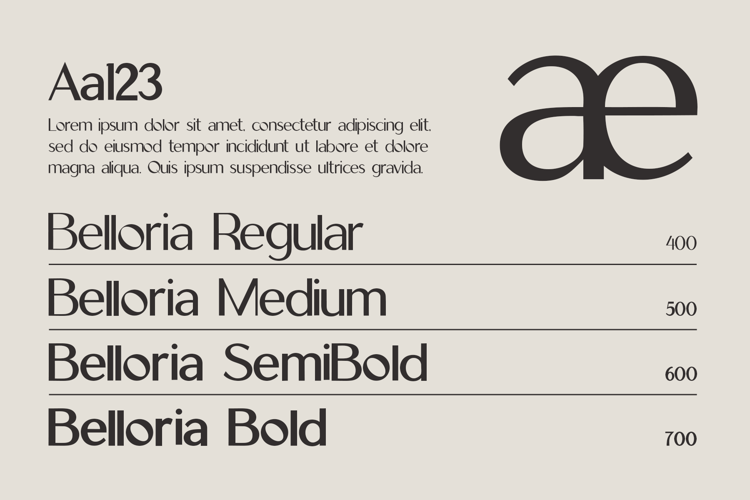 Preview of IT Belloria Font