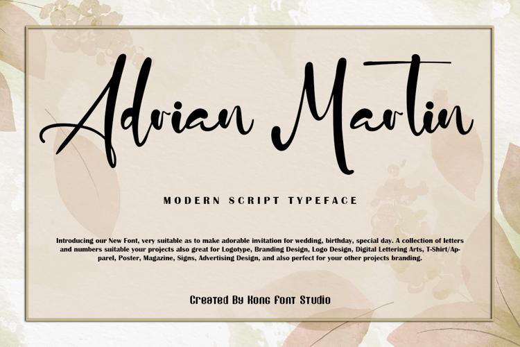 Adrian Martin Font