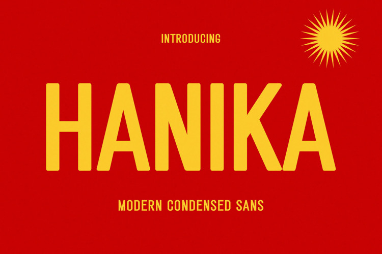Preview of Hanika Font