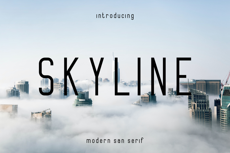 Preview of SKYLINE Font