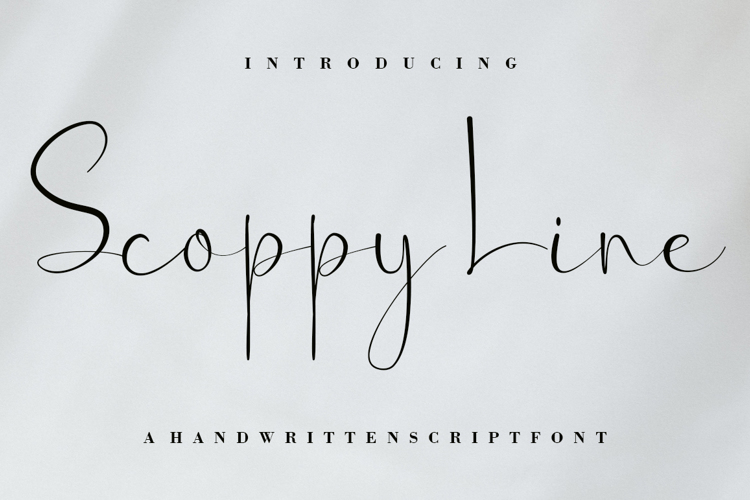 Scoppy Line Font