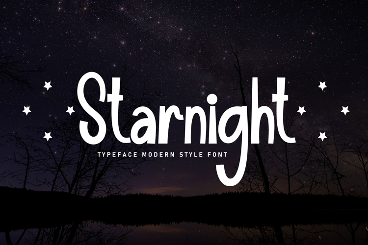 Preview of Starnight Font