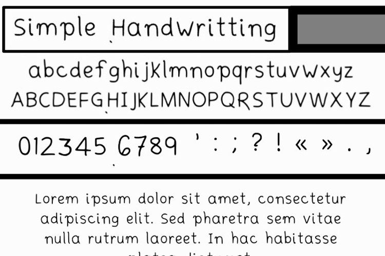 Simplehandwritting Font