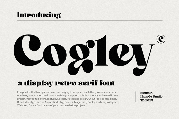Cogley Font