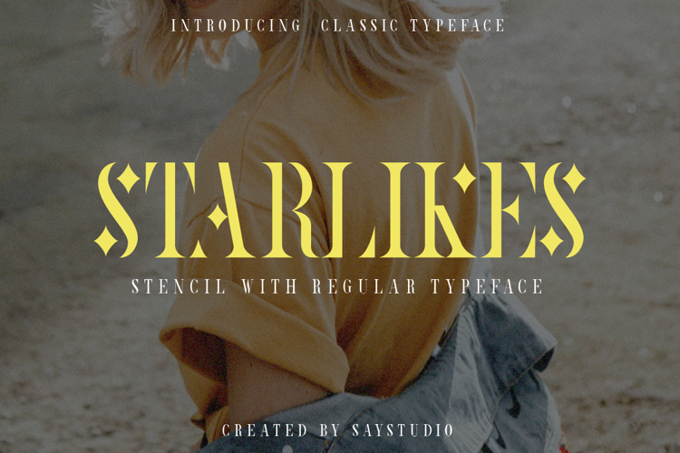 Preview of Starlikes Font