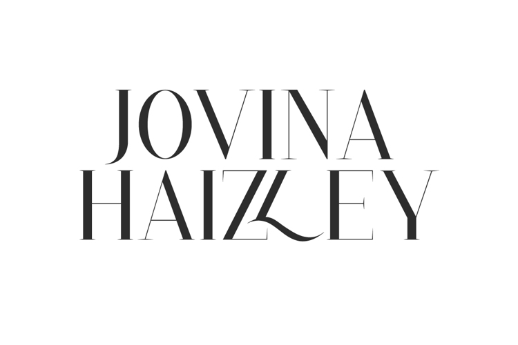 Preview of Jovina Haizley Font