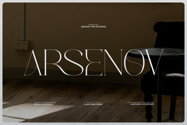 Preview of Arsenov Font