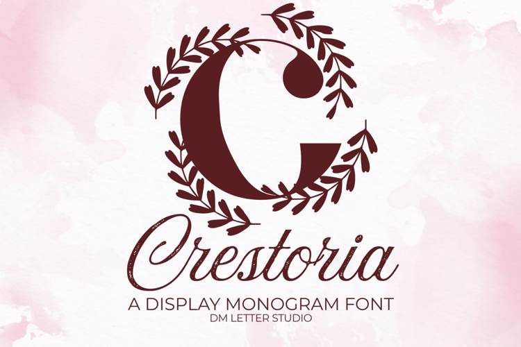 Preview of Crestoria Monogram Font
