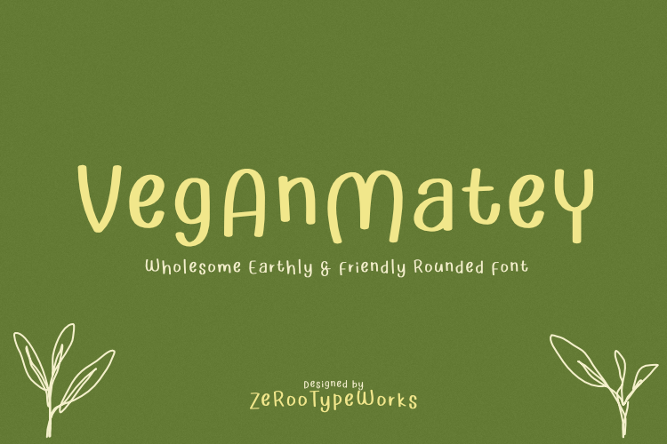 Preview of ZRTW Veganmatey Font