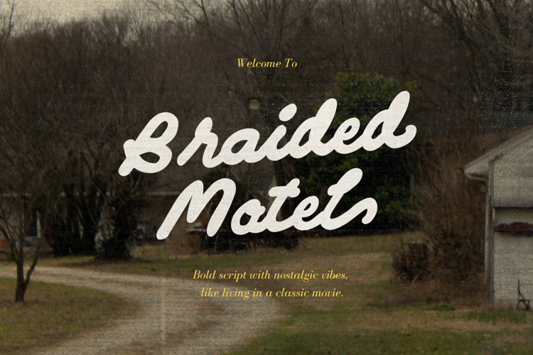 Preview of Braided Motel Font