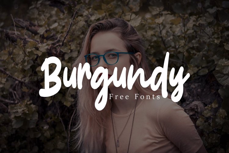 Burgundy Font