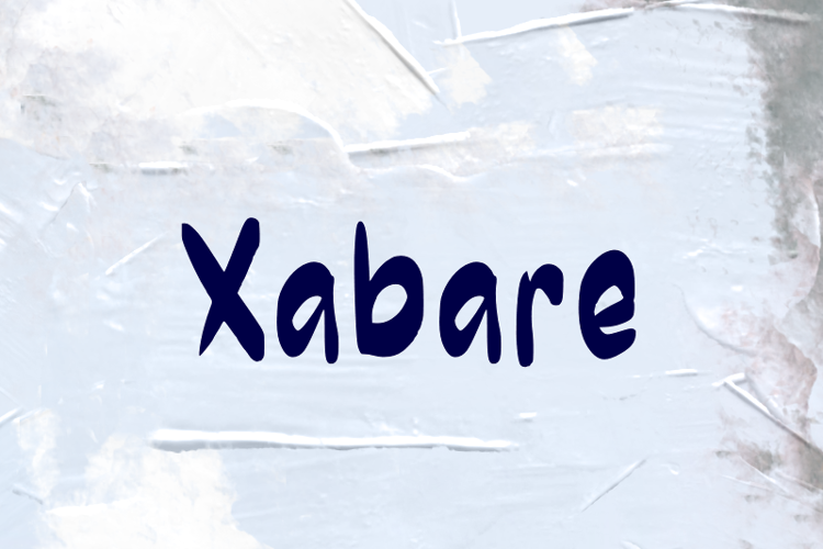 Preview of x Xabare Font