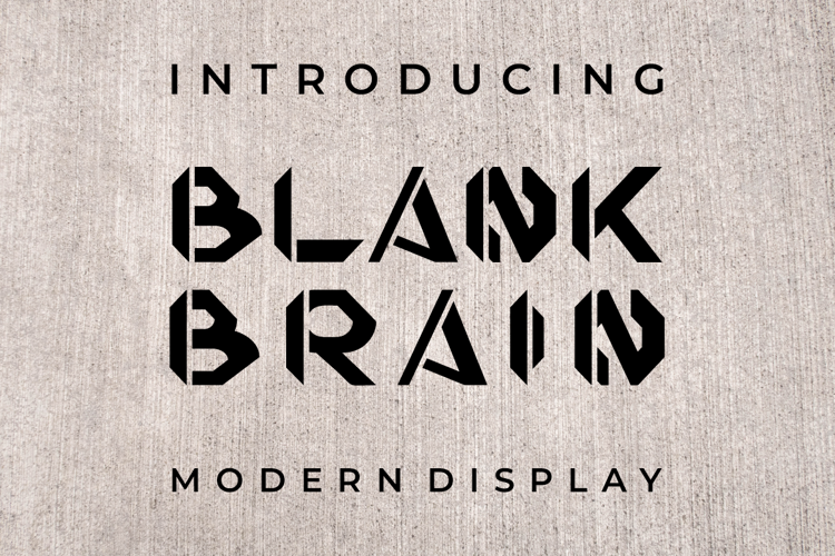 BLANK BRAIN Font