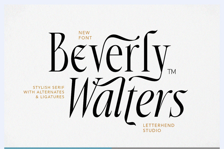 Preview of Beverly Walters Font