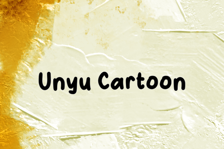Preview of u Unyu Cartoon Font