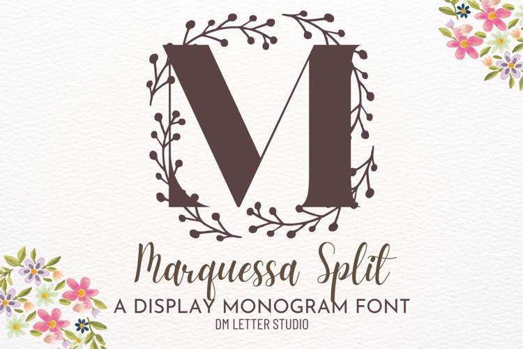 Preview of Marquessa Monogram Font