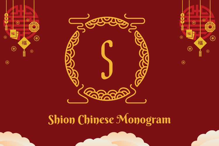 Shion Chinese Monogram Font