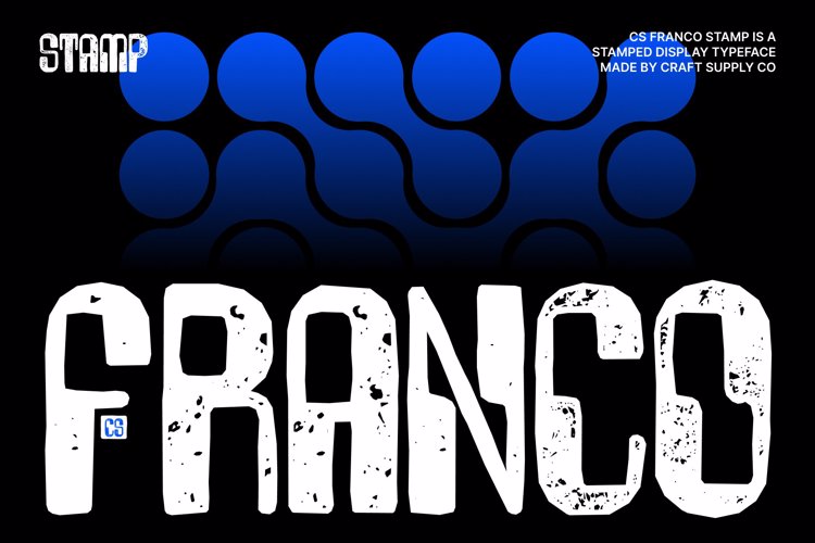 Preview of CS Franco Stamp Font