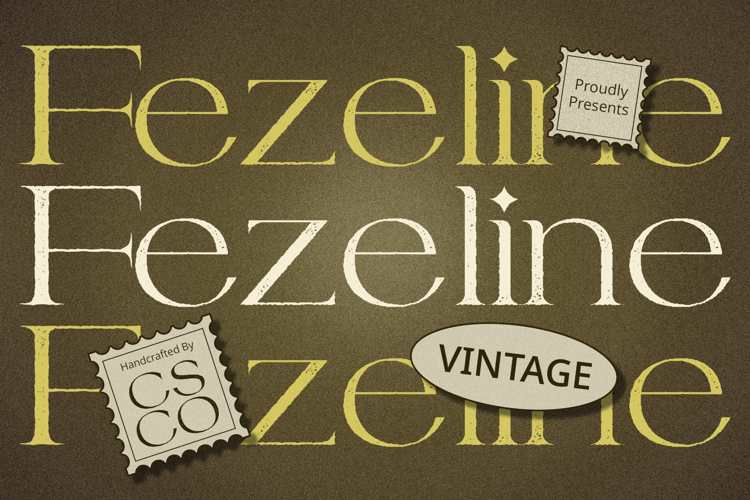 Fezeline Vintage Font