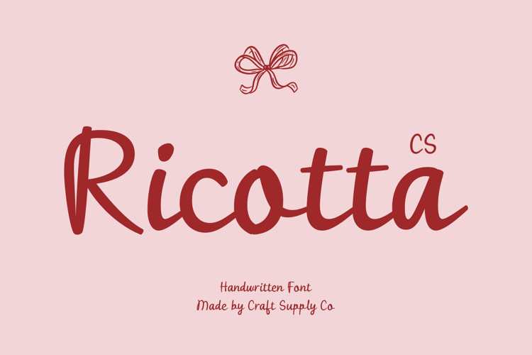 Preview of CS Ricotta Font