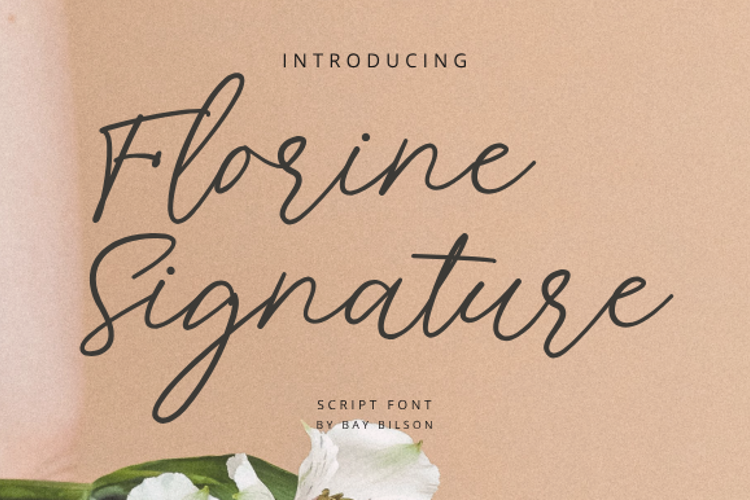 Florine Signature Font