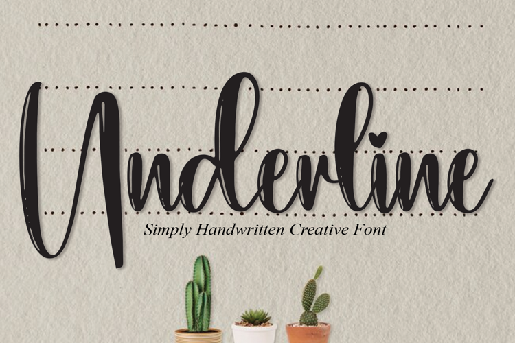 Underline Font | scratchones_creative | FontSpace