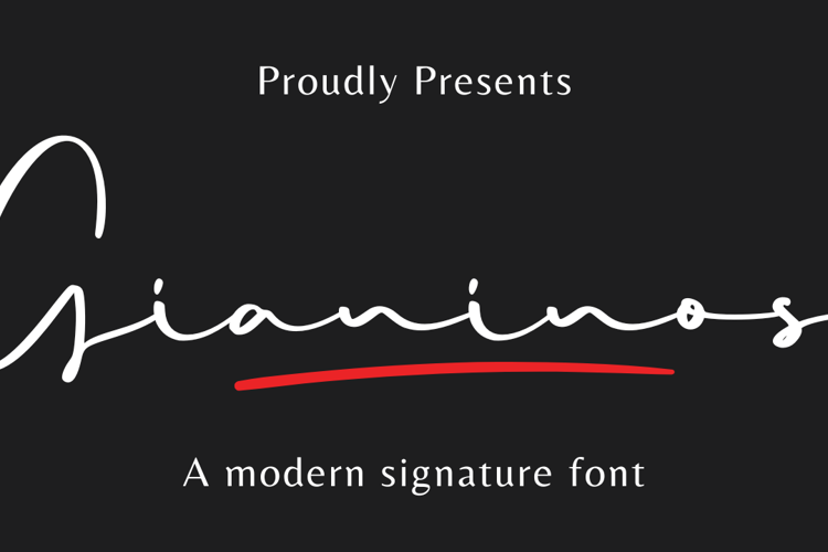 Preview of Gianinos Font