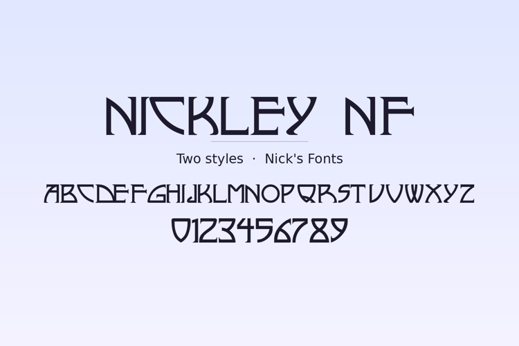 Preview of Nickley NF Font
