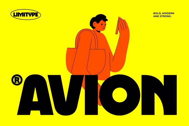 Preview of Avion - Modern Bold Font