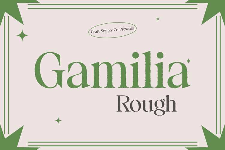 Gamilia Rough Font