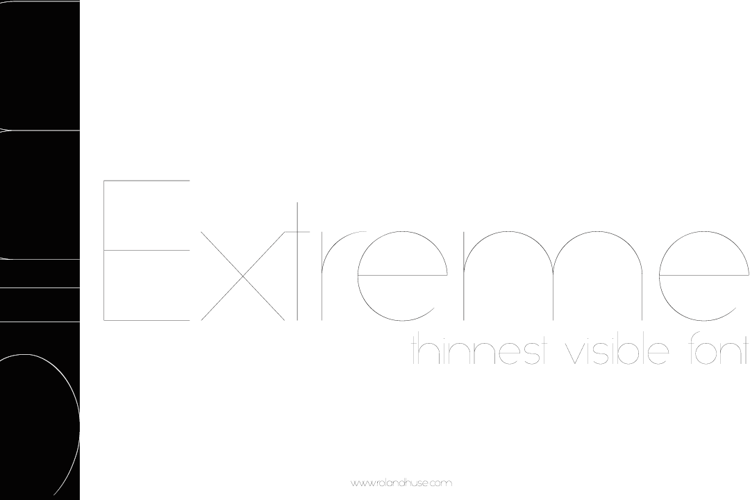 Slim Extreme Font