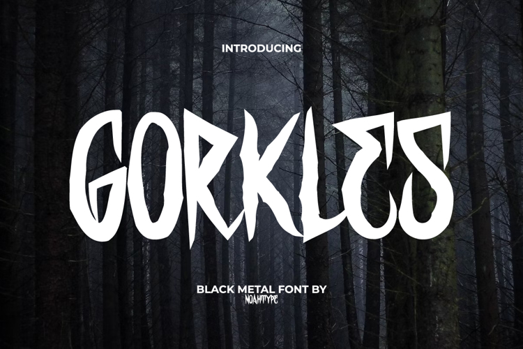 Preview of Gorkles Font