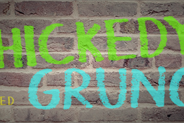 Thickedy Grunge Font