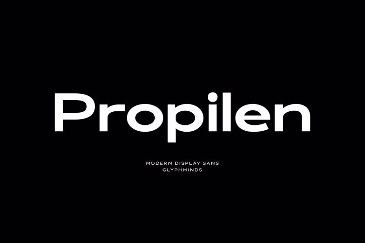 Preview of Propilen Font