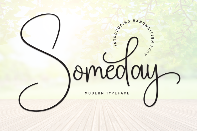 Preview of Someday Font