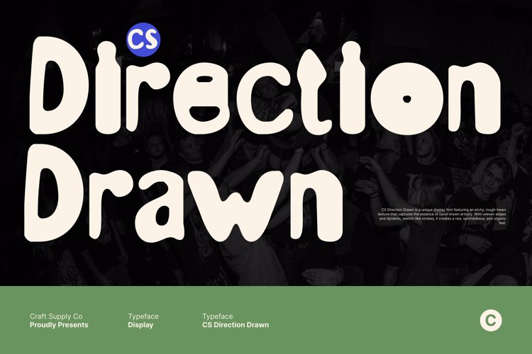Preview of CS Direction Drawn Font