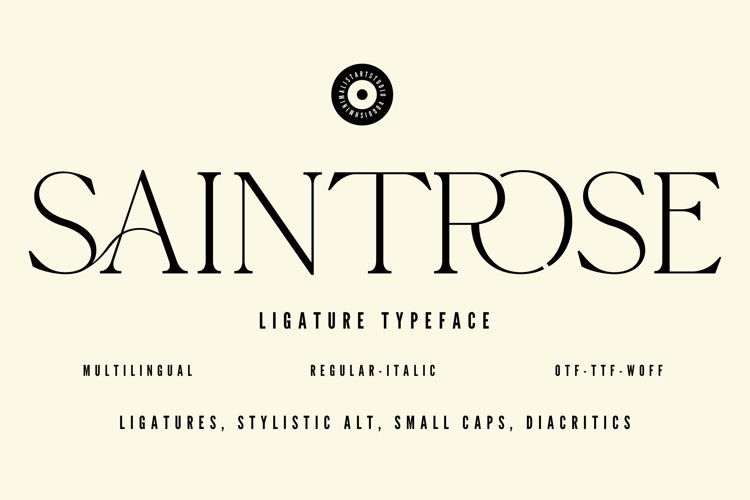 Preview of SAINTROSE Font