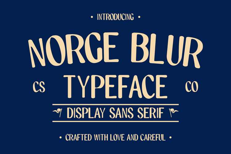 Norge Blur Font