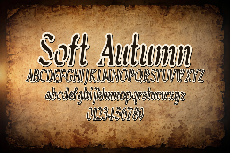 Preview of Soft Autumn Font