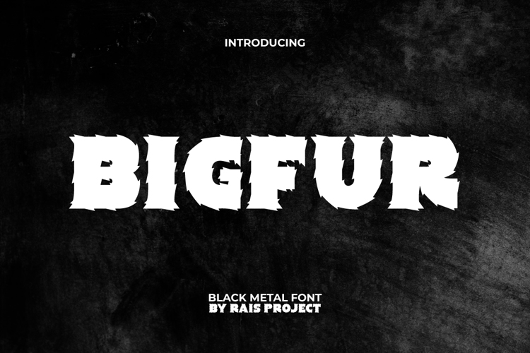 Preview of Bigfur Font